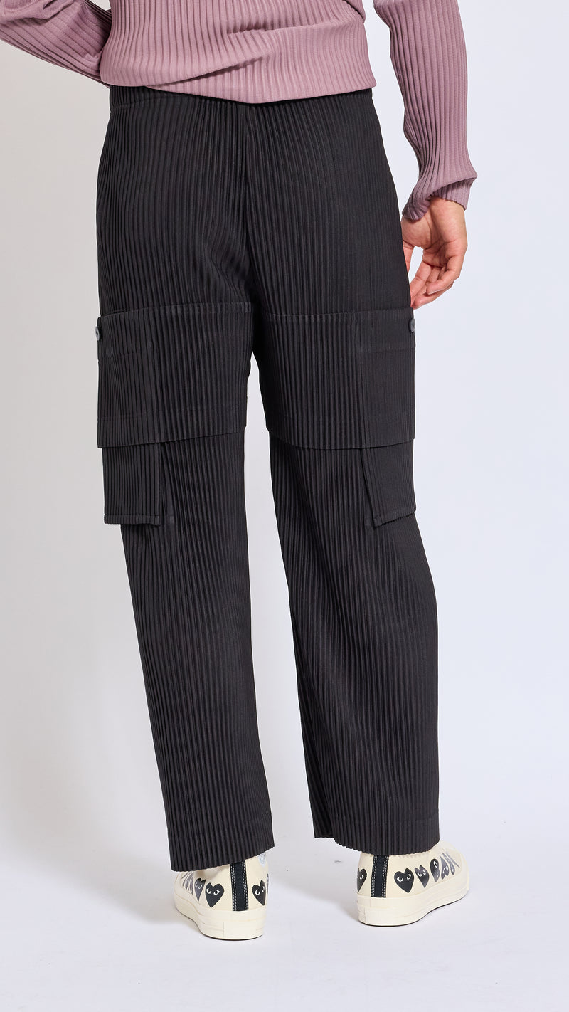 HOMME PLISSÈ ISSEY MIYAKE COKE GRAY POCKET PANTS