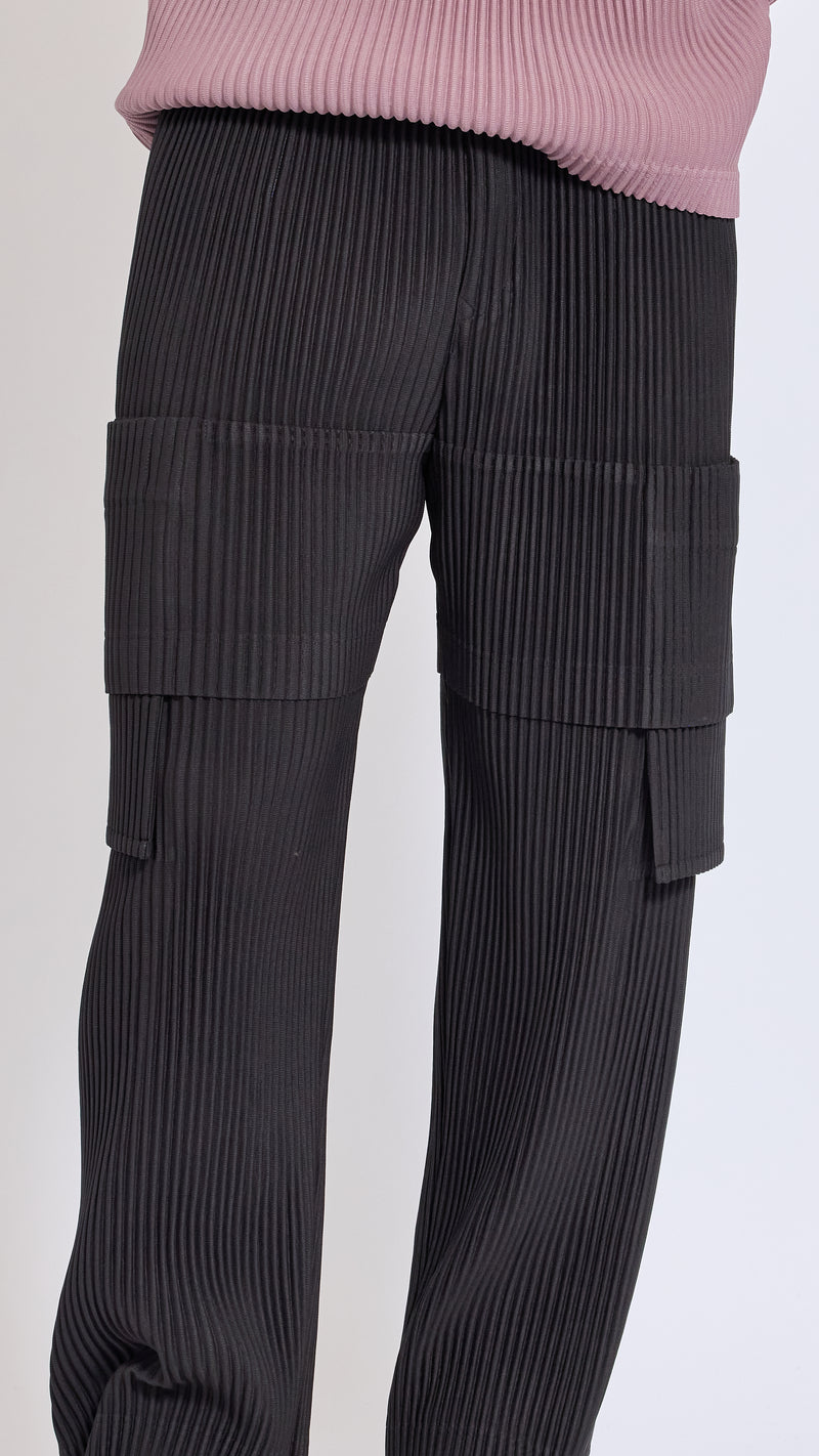 HOMME PLISSÈ ISSEY MIYAKE COKE GRAY POCKET PANTS