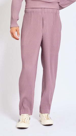 HOMME PLISSÈ ISSEY MIYAKE SEASIDE PURPLE MONTHLY PANTS