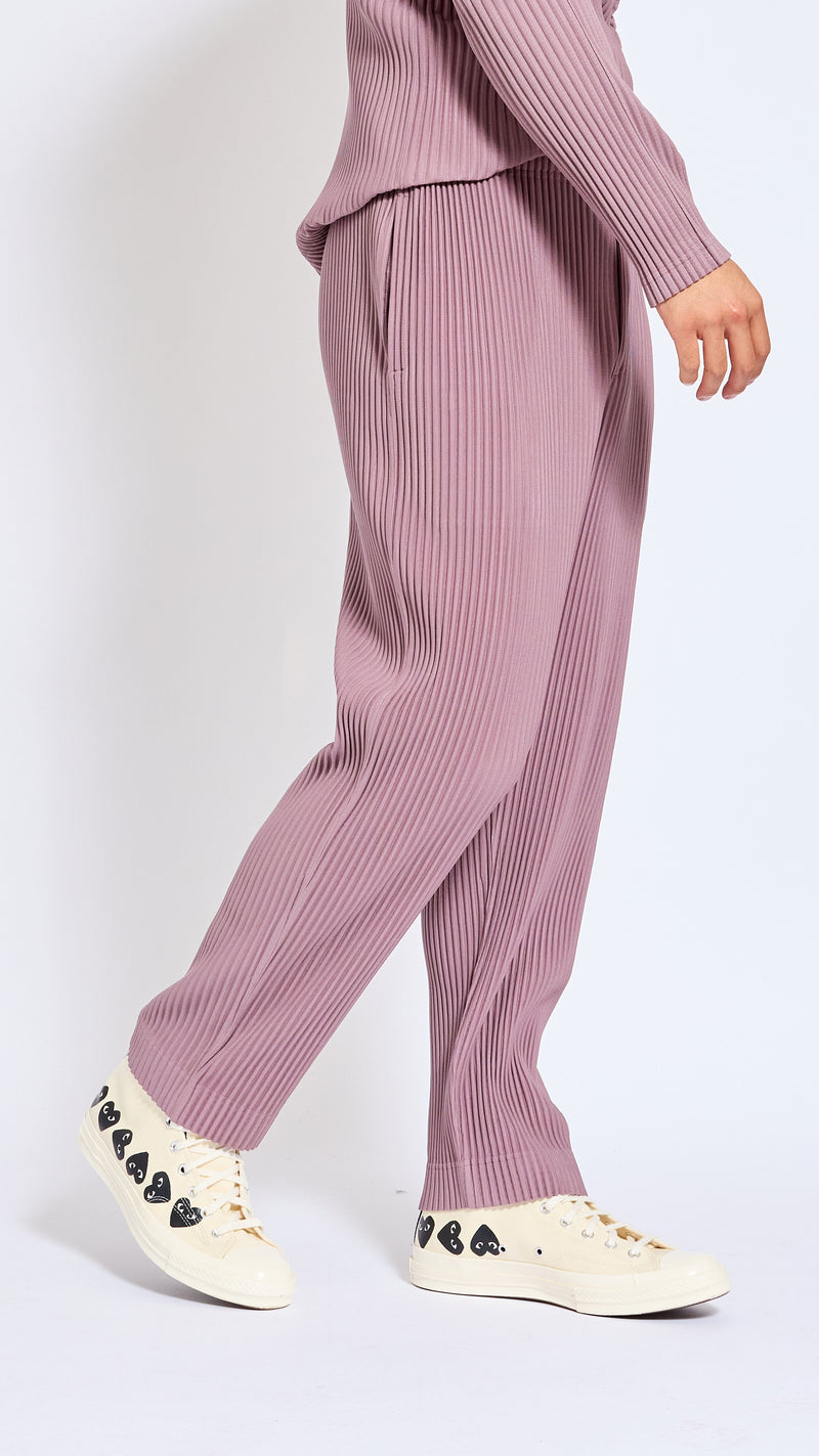 HOMME PLISSÈ ISSEY MIYAKE SEASIDE PURPLE MONTHLY PANTS