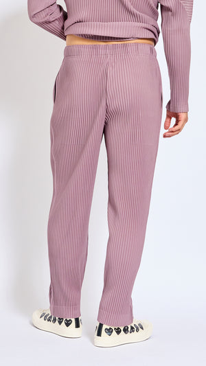 HOMME PLISSÈ ISSEY MIYAKE SEASIDE PURPLE MONTHLY PANTS