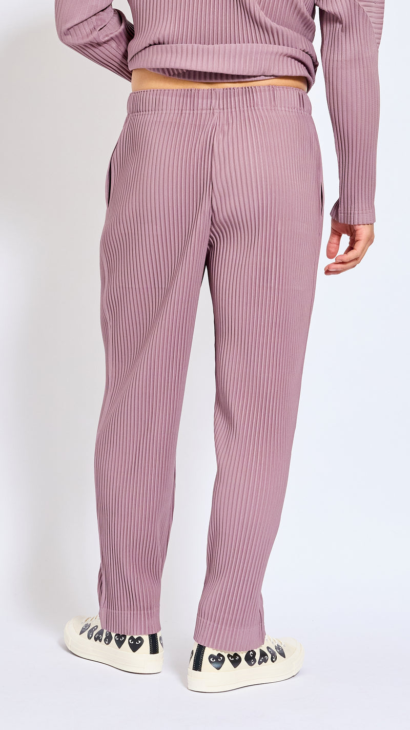 HOMME PLISSÈ ISSEY MIYAKE SEASIDE PURPLE MONTHLY PANTS
