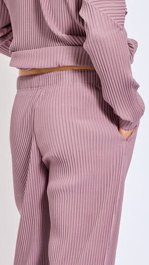 HOMME PLISSÈ ISSEY MIYAKE SEASIDE PURPLE MONTHLY PANTS