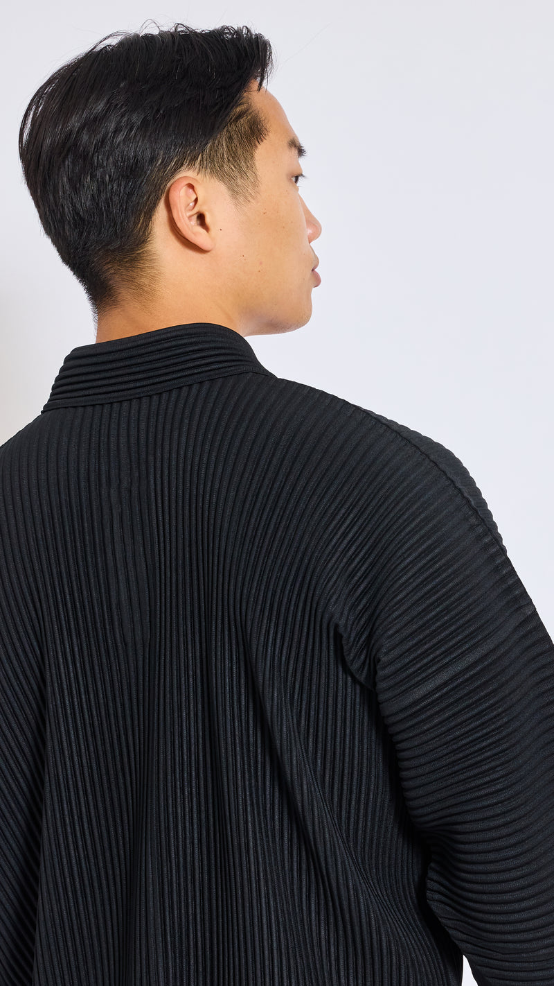 HOMME PLISSÈ ISSEY MIYAKE BLACK MONTHLY POLO