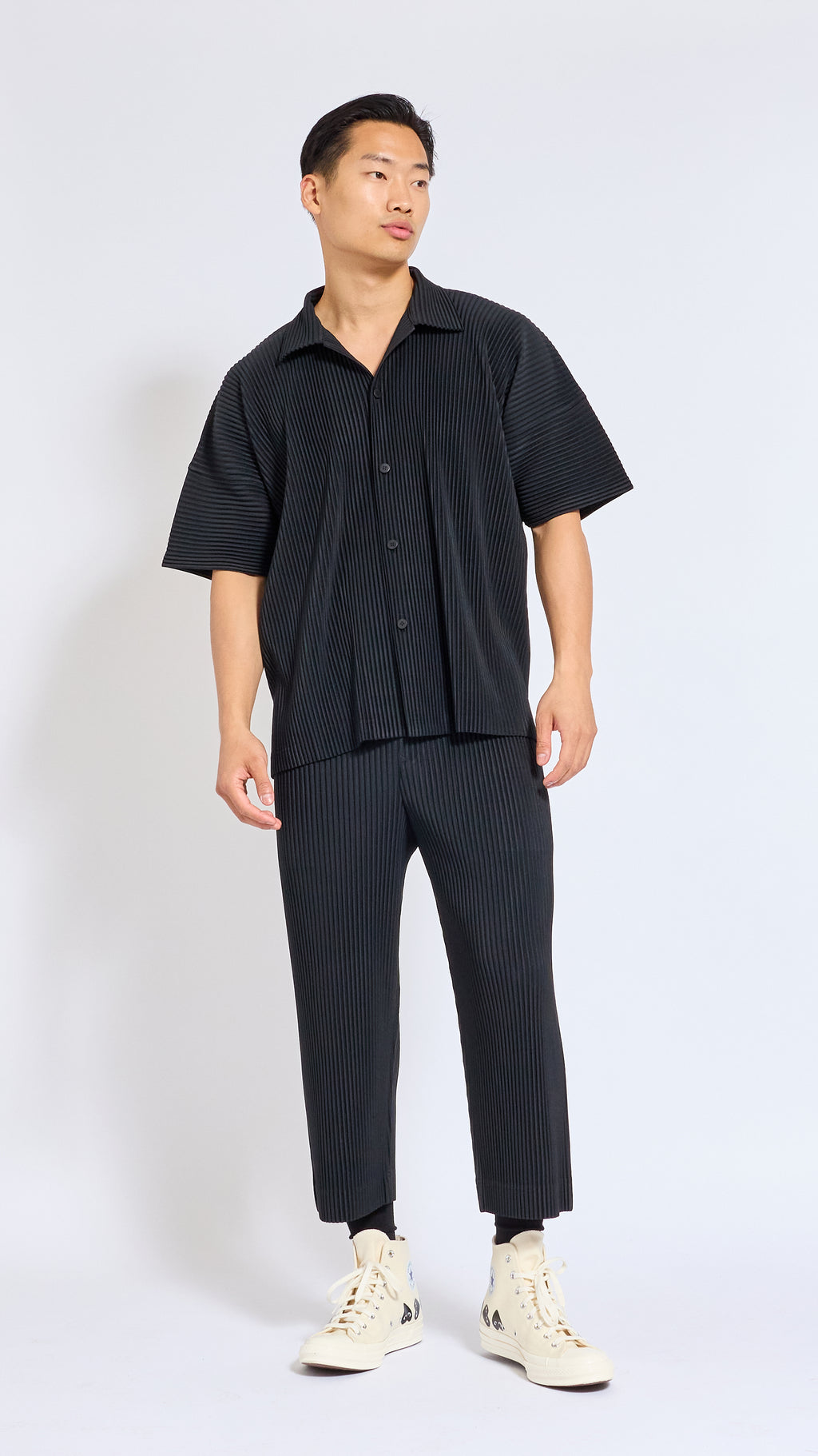 HOMME PLISSÉ ISSEY MIYAKE BLACK JULY SHIRT