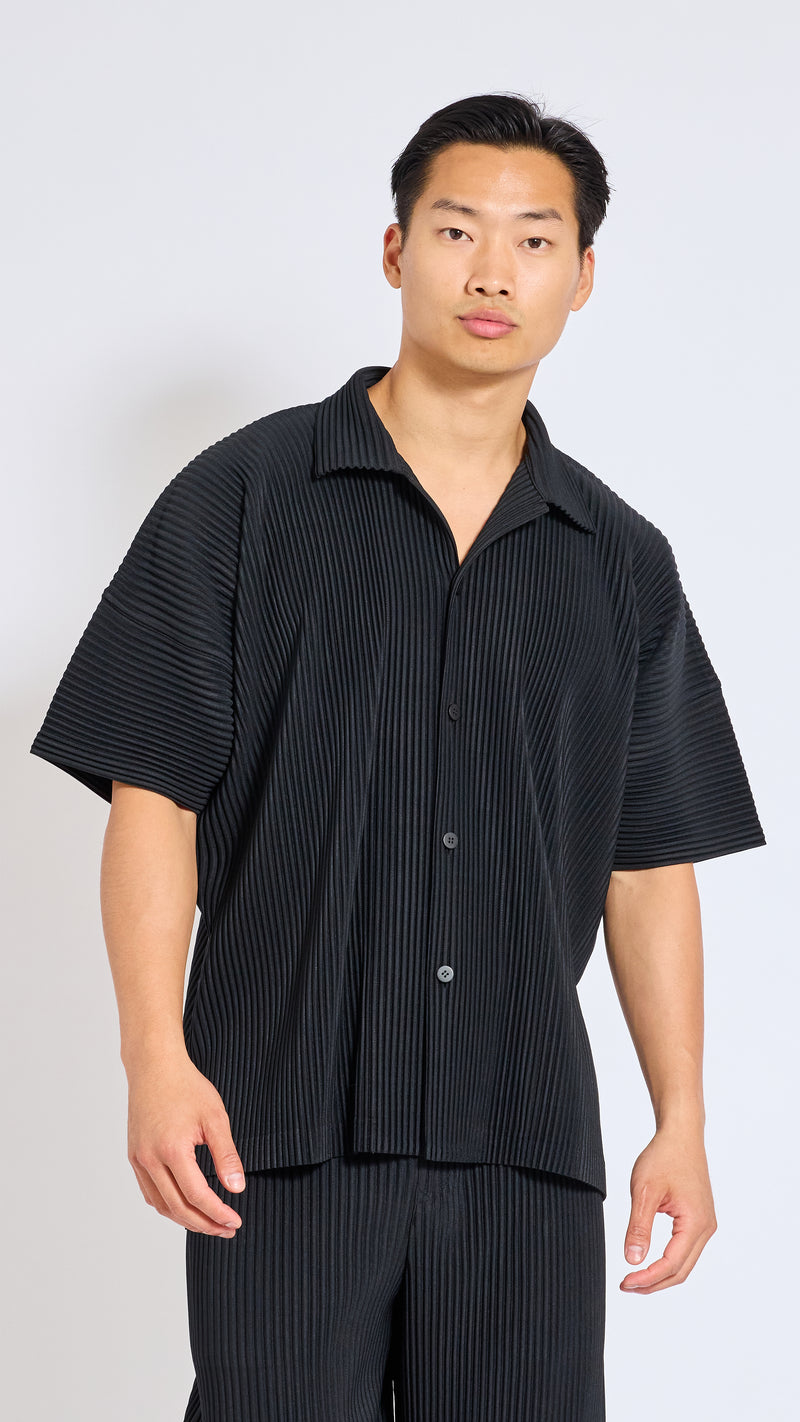 HOMME PLISSÉ ISSEY MIYAKE BLACK JULY SHIRT