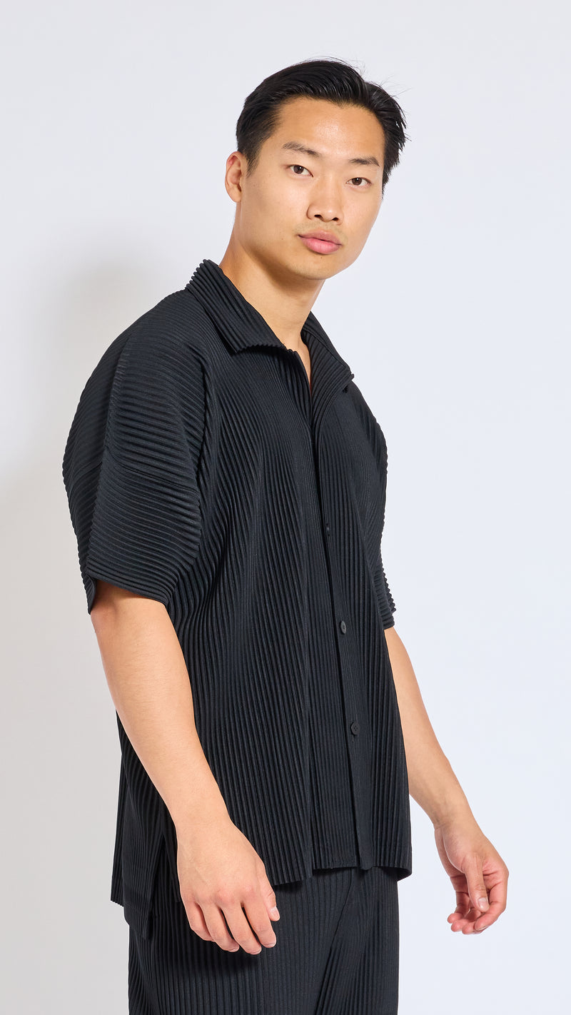 HOMME PLISSÉ ISSEY MIYAKE BLACK JULY SHIRT