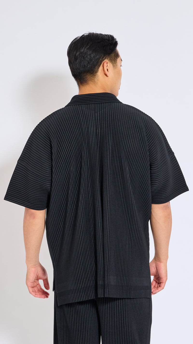 HOMME PLISSÉ ISSEY MIYAKE BLACK JULY SHIRT