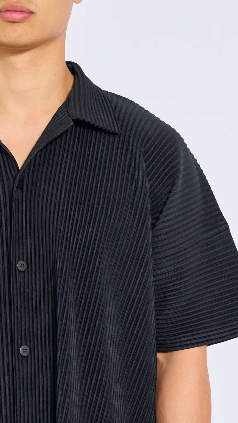 HOMME PLISSÉ ISSEY MIYAKE BLACK JULY SHIRT