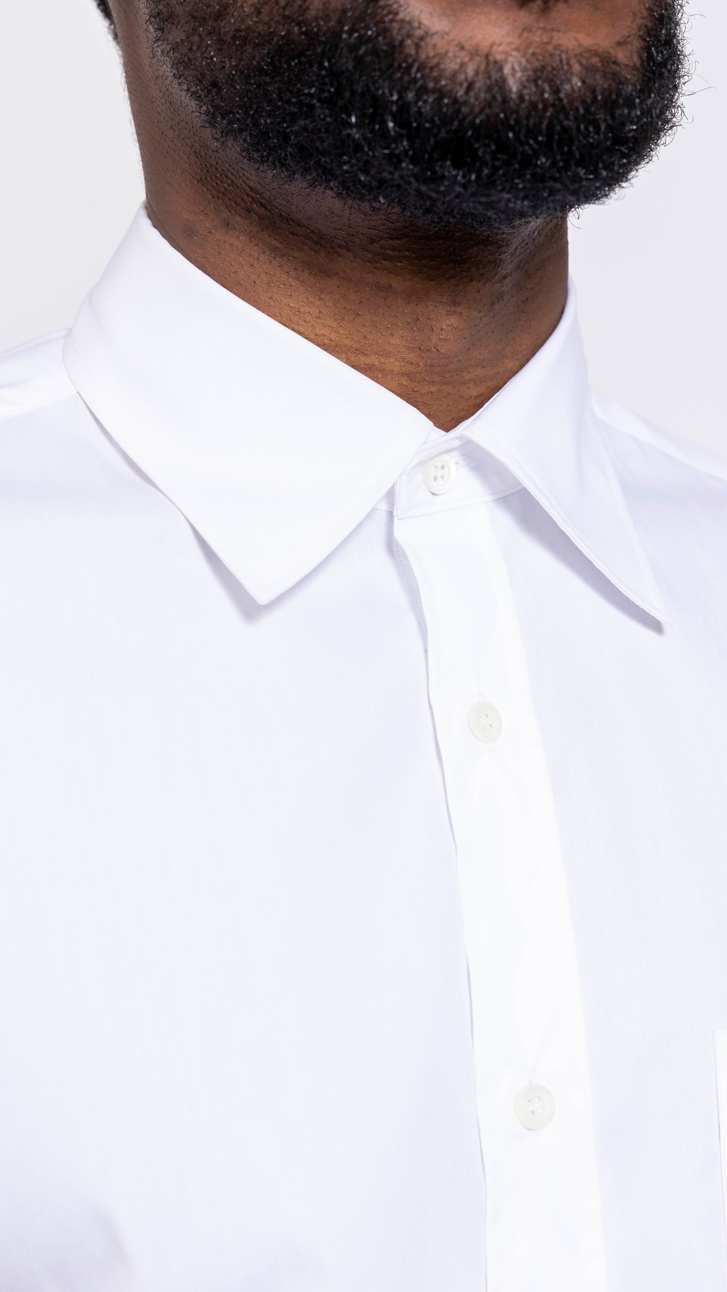 DRIES VAN NOTEN WHITE CANNON SHIRT – AREA+001