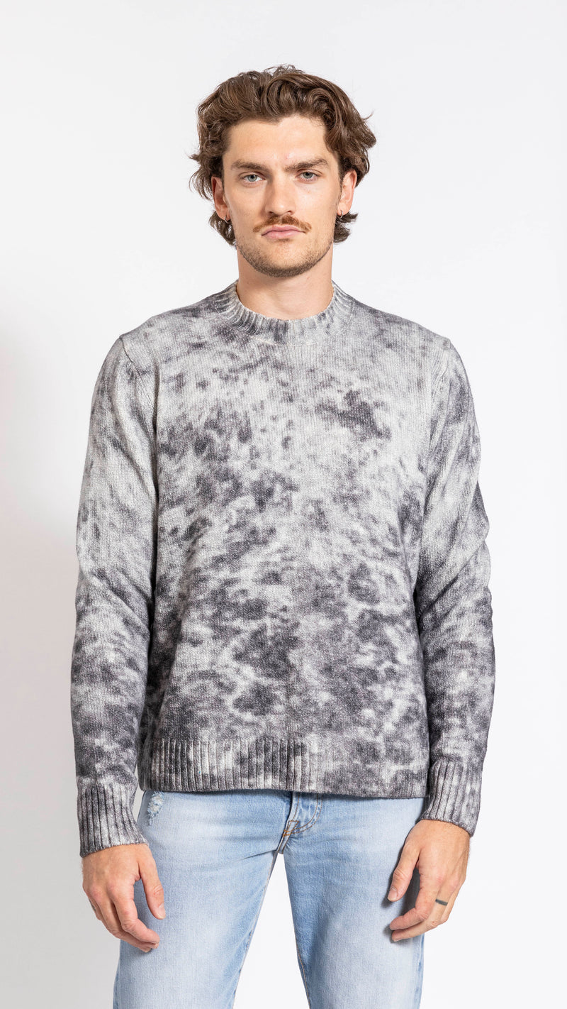 ACNE STUDIOS BLACK & WHITE ACID PRINT SWEATER