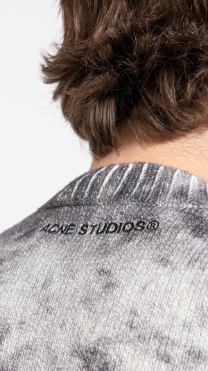 ACNE STUDIOS BLACK & WHITE ACID PRINT SWEATER