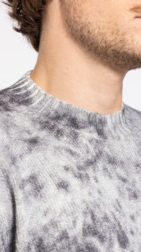 ACNE STUDIOS BLACK & WHITE ACID PRINT SWEATER