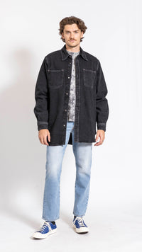 ACNE STUDIOS BLACK DENIM OVERSHIRT