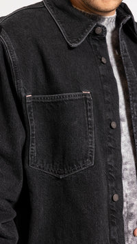 ACNE STUDIOS BLACK DENIM OVERSHIRT