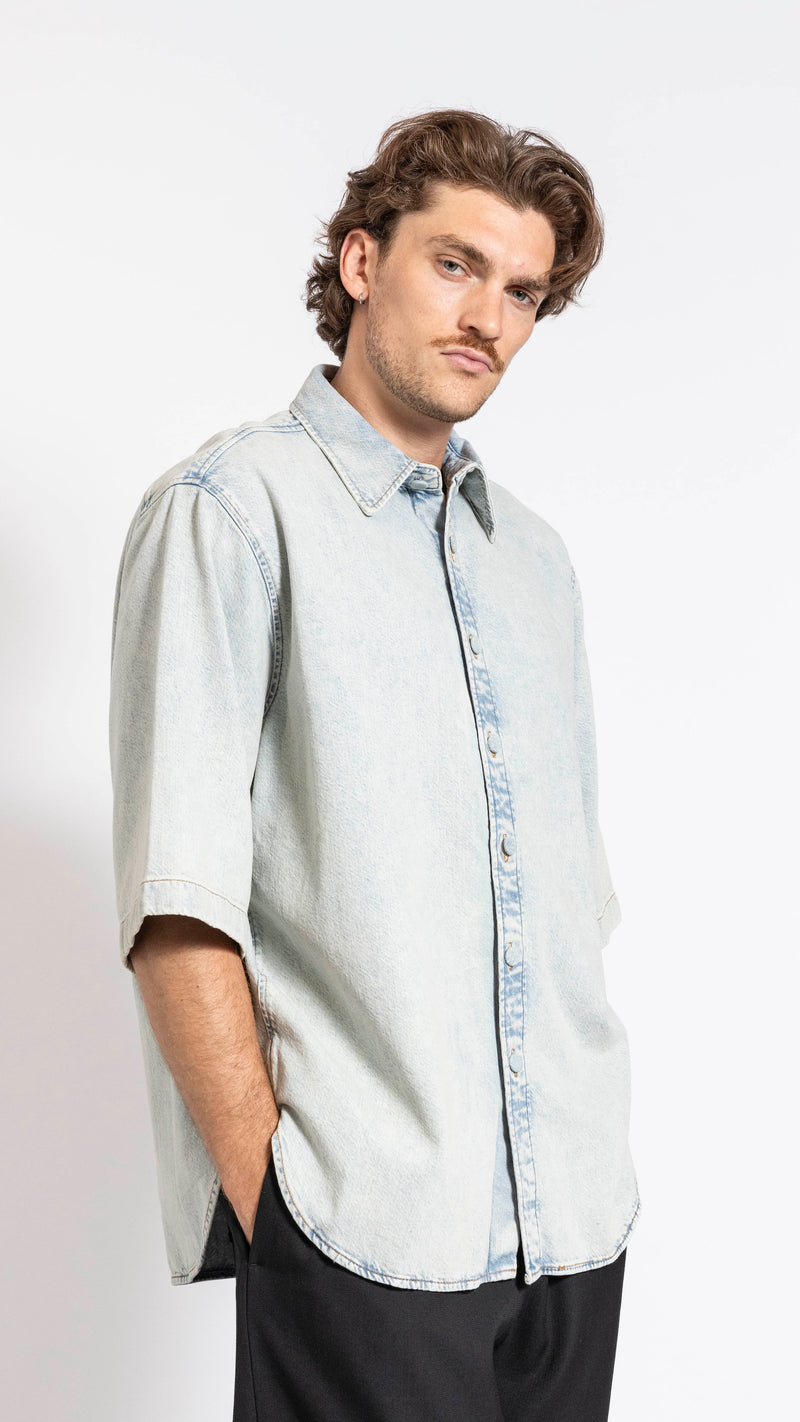 ACNE STUDIOS INDIGO BLUE DENIM SHIRT