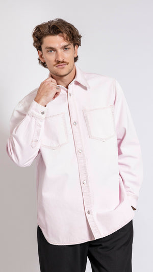 ACNE STUDIOS PALE PINK DENIM SHIRT