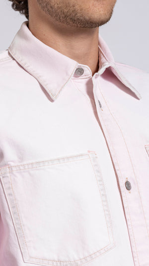 ACNE STUDIOS PALE PINK DENIM SHIRT