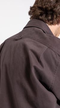 ACNE STUDIOS STONE BLACK TWILL OVERSHIRT