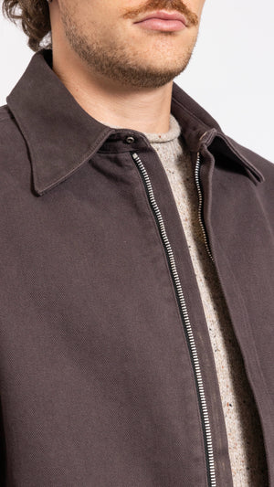 ACNE STUDIOS STONE BLACK TWILL OVERSHIRT