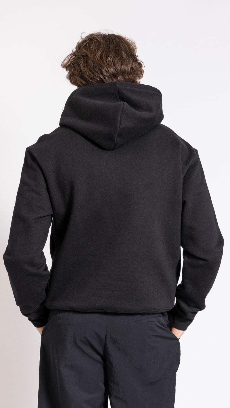 JACQUEMUS BLACK "LE SWEATSHIRT BRODE" HOODIE