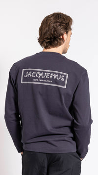 JACQUEMUS NAVY "LE T-SHIRT MERU MANCHES" T-SHIRT