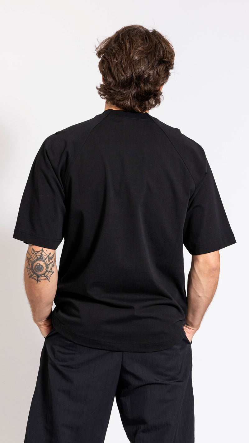 JACQUEMUS BLACK "LE T-SHIRT TYPO" T-SHIRT