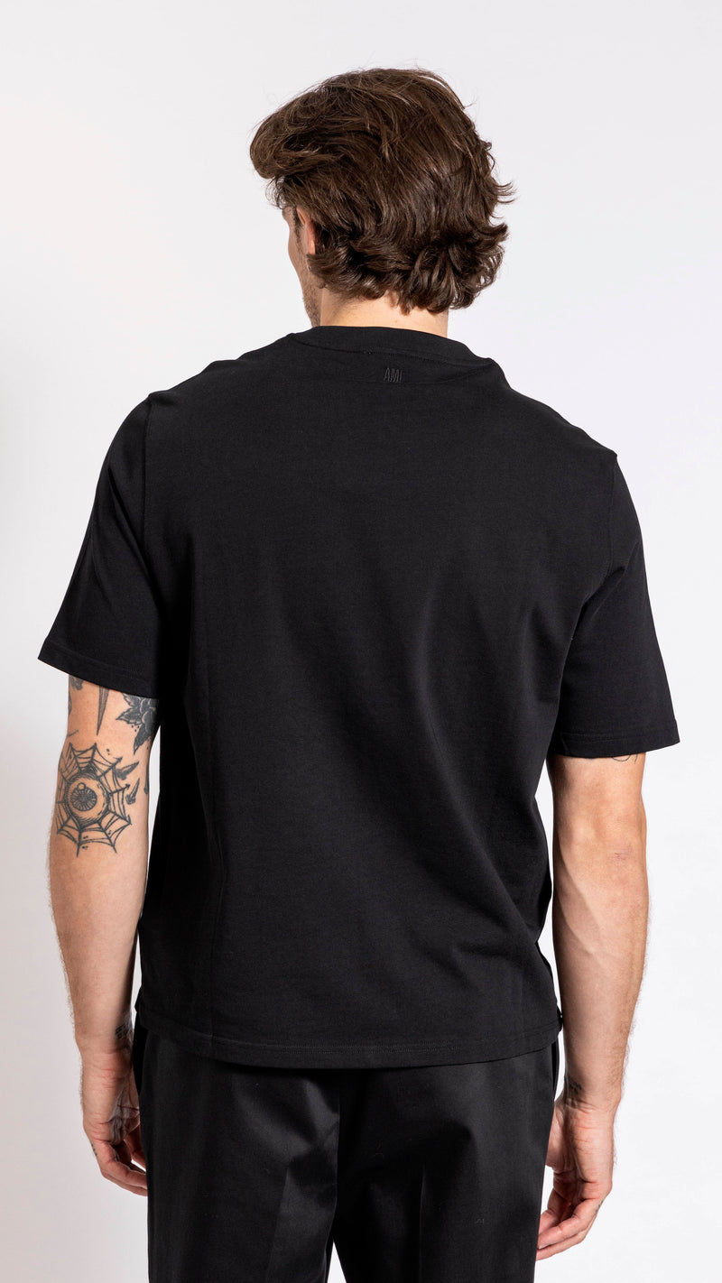 AMI PARIS BLACK ADC T-SHIRT