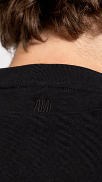 AMI PARIS BLACK ADC T-SHIRT