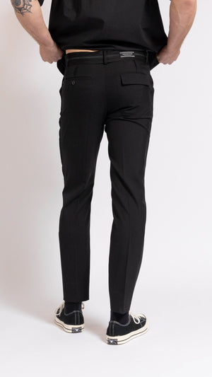 UNDERCOVER BLACK WOOL SLIM FIT PANTS