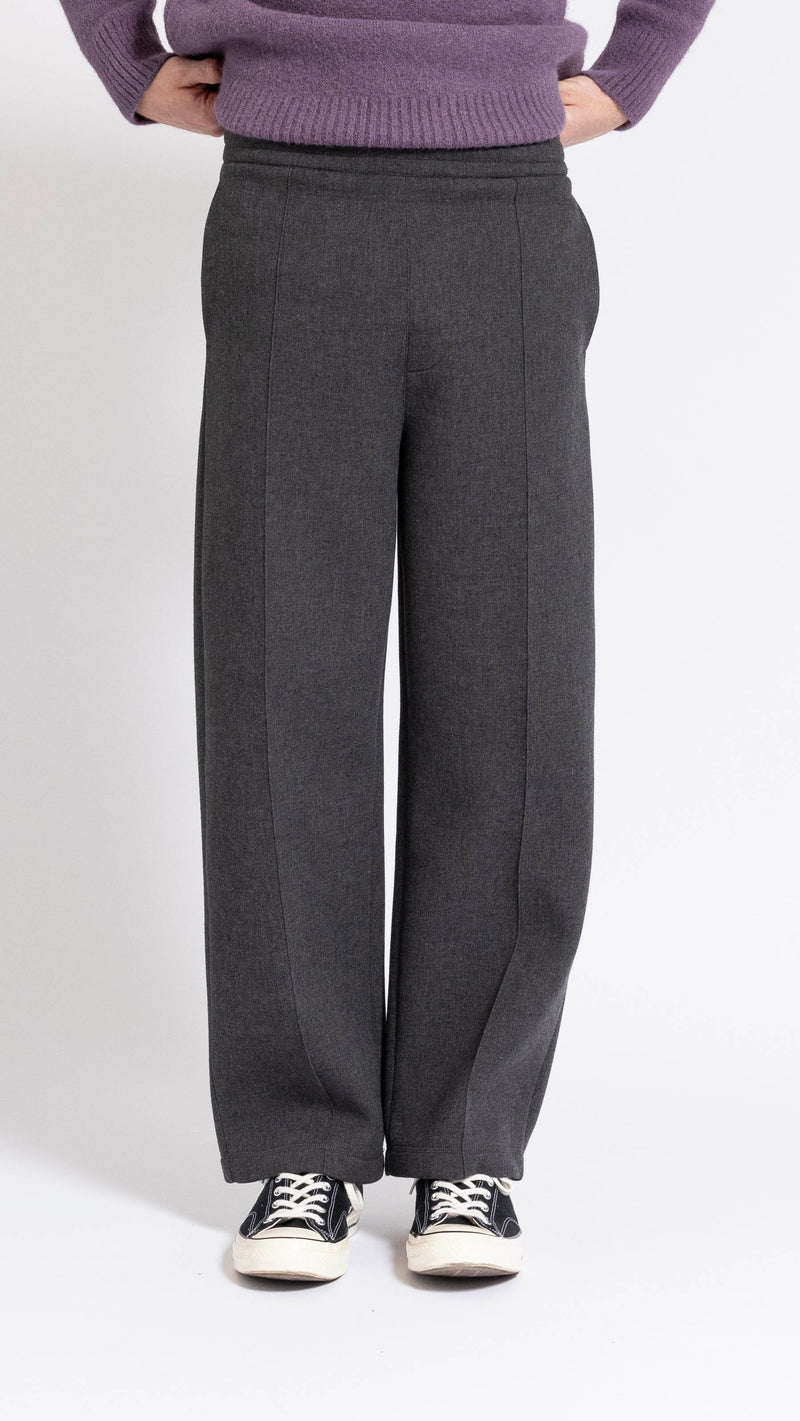 AMI PARIS GRAY JERSEY JOGGER PANTS