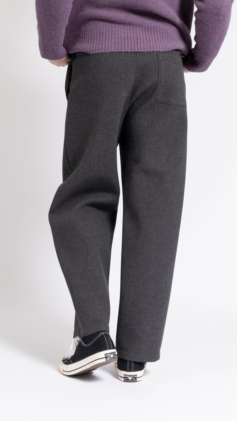 AMI PARIS GRAY JERSEY JOGGER PANTS