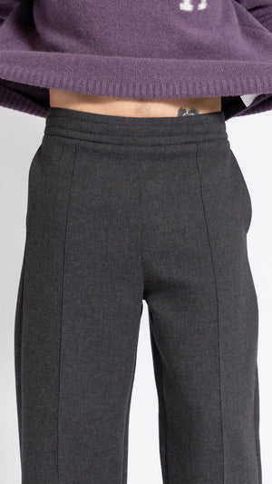 AMI PARIS GRAY JERSEY JOGGER PANTS