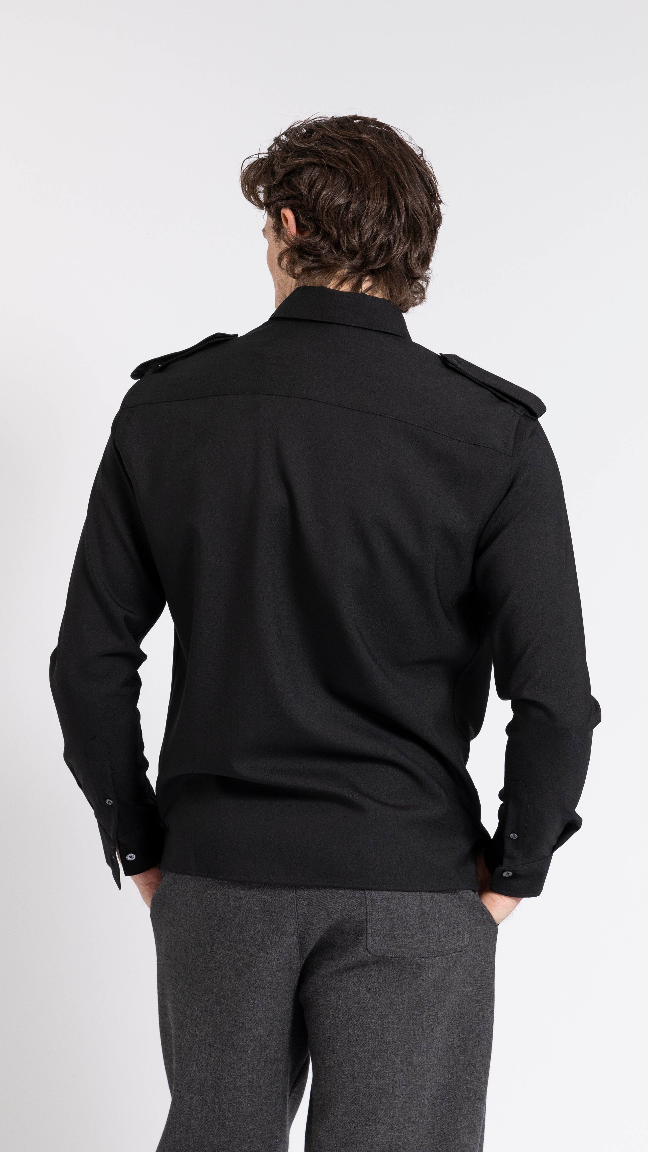 【関税込み】AMI PARIS MILITARY SHIRT AMI PARIS | Military Shirt | Men | Black/001 | Flannels