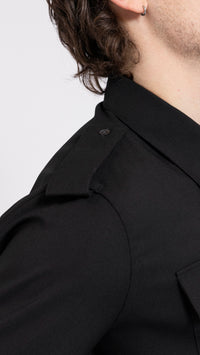 AMI PARIS BLACK MILITARY SHIRT