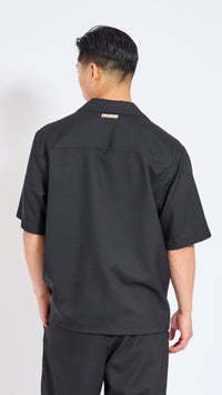 MARNI BLACK TROPICAL WOOL POCKET SHIRT