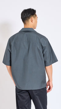 MARNI DARK ASH PEAKABOO LOGO SHIRT