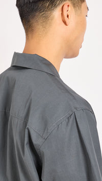 MARNI DARK ASH PEAKABOO LOGO SHIRT