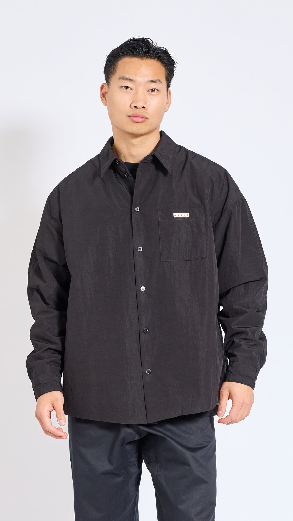 MARNI BLACK PADDED OUTERSHIRT