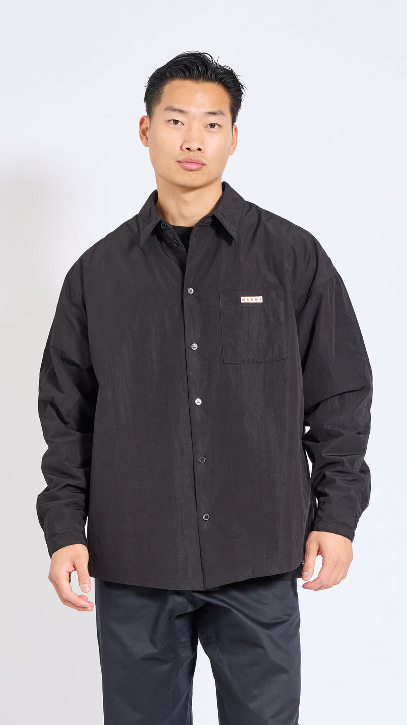 MARNI BLACK PADDED OUTERSHIRT