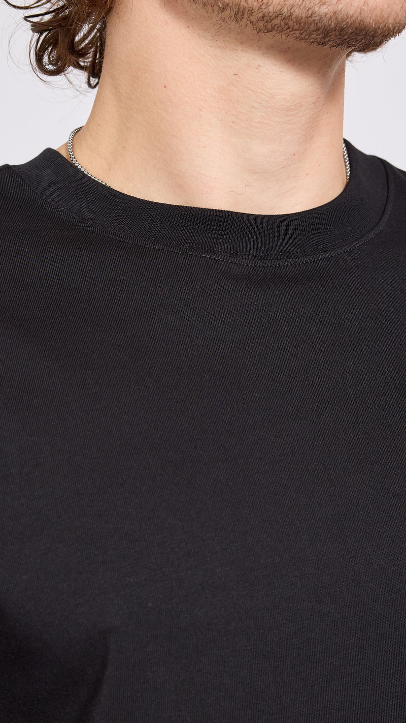 DRIES VAN NOTEN BLACK HELI T-SHIRT