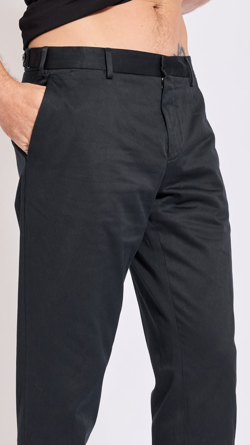 DRIES VAN NOTEN BLACK PHILIP CUFFED PANTS