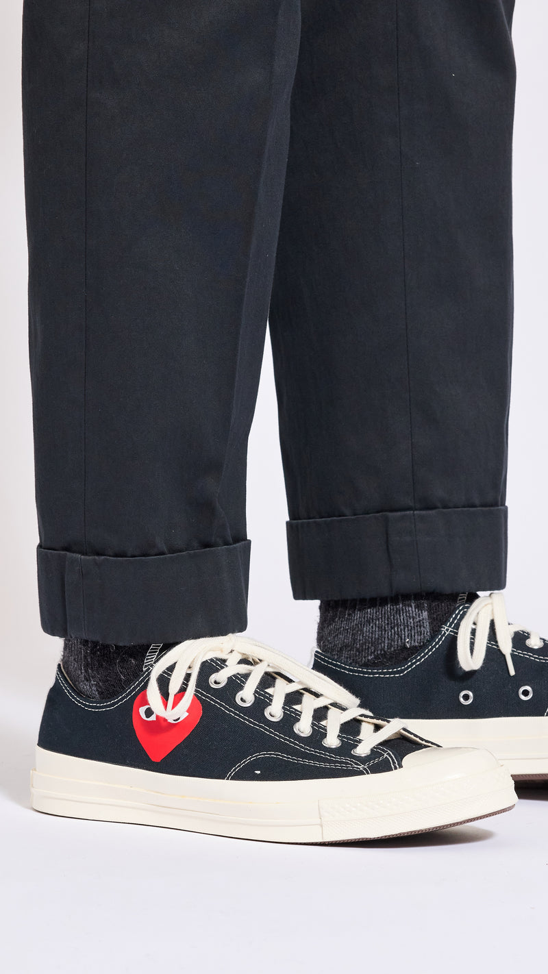 DRIES VAN NOTEN BLACK PHILIP CUFFED PANTS