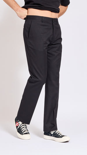 DRIES VAN NOTEN BLACK SLIM PATRINO PANTS