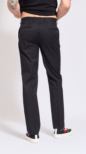 DRIES VAN NOTEN BLACK SLIM PATRINO PANTS