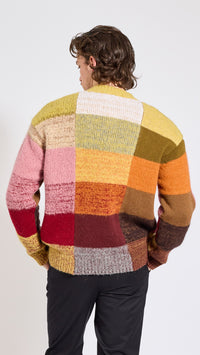 DRIES VAN NOTEN COLORBLOCK MARTI CREWNECK SWEATER