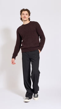 DRIES VAN NOTEN CHOCOLATE BROWN MELBOURNE SWEATER