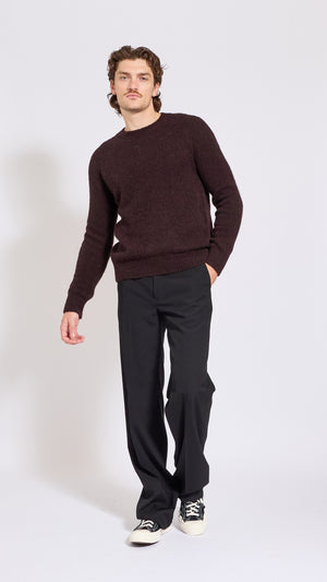 DRIES VAN NOTEN CHOCOLATE BROWN MELBOURNE SWEATER