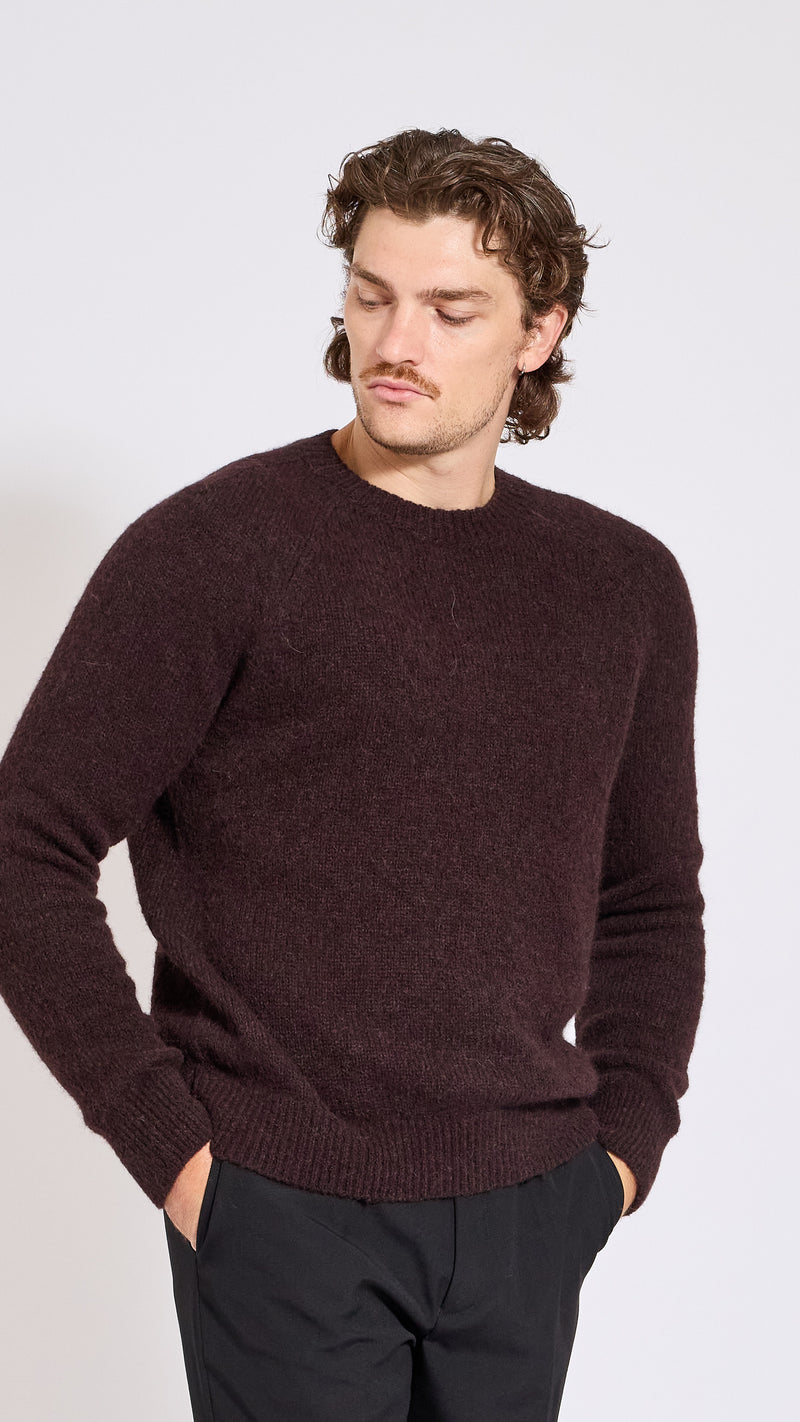 DRIES VAN NOTEN CHOCOLATE BROWN MELBOURNE SWEATER