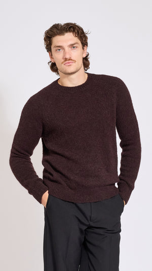 DRIES VAN NOTEN CHOCOLATE BROWN MELBOURNE SWEATER